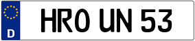 Trailer License Plate